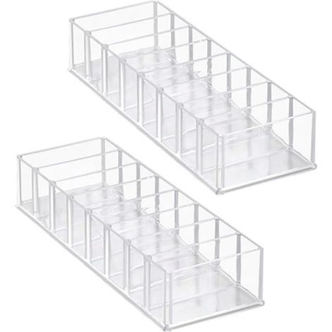 2pièces Boîte De Rangement Câbles Transparentes à Compartiments (1/5)
