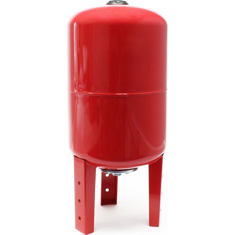 Wiltec Réservoir pression à vessie 100 L – max. 5,4 bars – pour la Surpression domestique – avec Vessie en caoutchouc EPDM – Cuve ballon à installation verticale