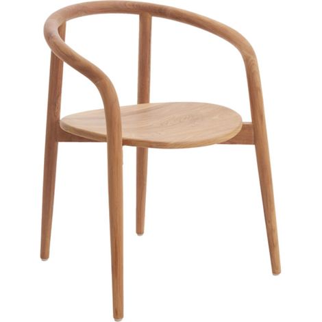 Sedia da pranzo marrone in legno calda Light & Living Palca (1/4)