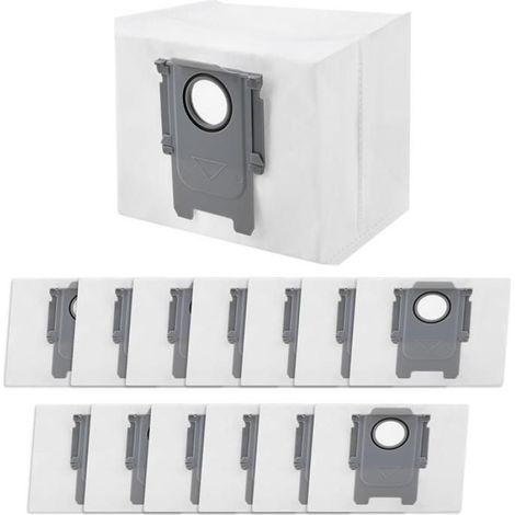 Lot de 14 Sacs à PoussièRe pour Aspirateur Roborock S7 MaxV Ultra / S7 Pro Ultra / Q7 Max / Q7 Max+/Q7 Max+Plus / S8+/Q5+ (1/4)