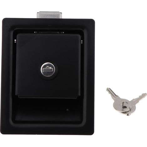Serrure à Clé De Loquet De Palette, Verrouillage De Porte D'entrée De Remorque De RV Pour 2 Clés (1/5)