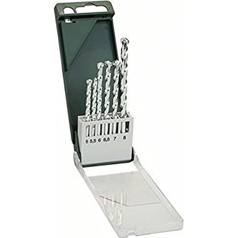 Kit punte per pietra 6 parti Bosch Accessories 2609255461 Alberino cilindrico 1 KIT (1/4)