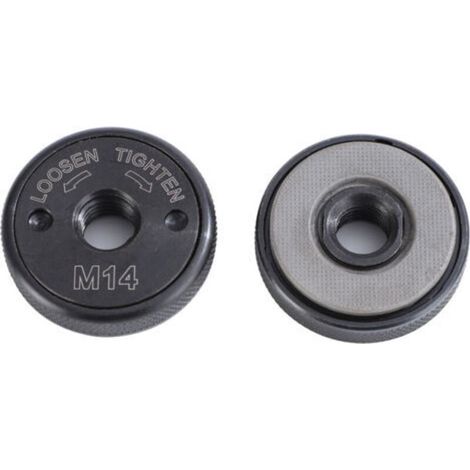 Écrou à dégagement rapide SDS Clic M14, compatible avec toutes les meuleuses d'angle AEG, Black & Decker, Dewalt, Flex, Hitachi, Metabo, Makita, etc., noir