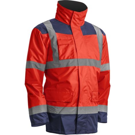 Parka 4 en 1 Coverguard Kanata Rouge / Bleu Marine M (1/3)