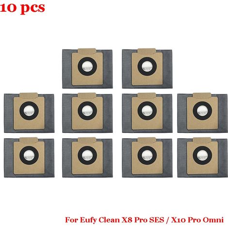 Sacchetto raccoglipolvere per robot aspirapolvere Eufy Clean X8 X8 Pro SES / X10 X10 Pro Omni - Stazione di svuotamento automatica - Ricambi e accessori - AquaForge