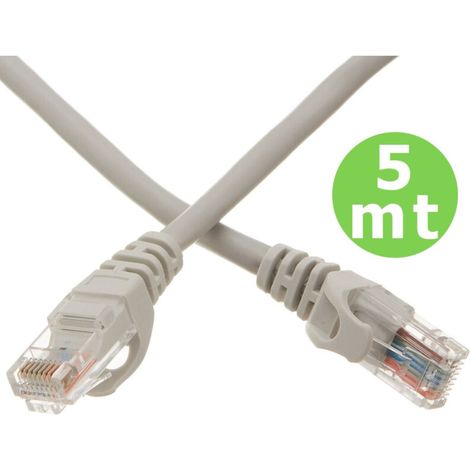 Cavo Di Rete Lan Ethernet Rj45 5 Metri Categoria 5 Prolunga 5mt Utp