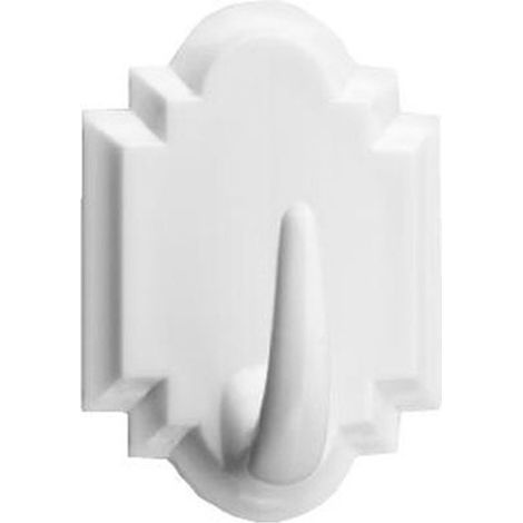 Blisterpackung mit 2 weißen Kleiderbügeln 2061-3, 45x32mm, Inofix