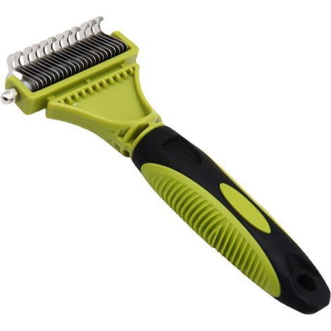 Brosse Chien Brosse Chat, Peigne Déméloir Chien Professionnel et Brosse Chien Poil Long, Râteau de Toilettage pour Chien et Chat Réduit Efficacement la Perte de Cheveux Jusqu'à 90% (1/5)