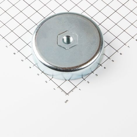 Magna-C Ferrit Flachgreifer mit Innengewinde Ø63x14mm (1/3)