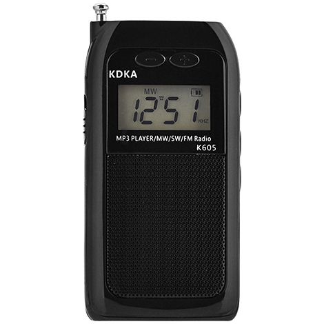 Radio portable compacte bibande avec antenne, récepteur numérique MP3