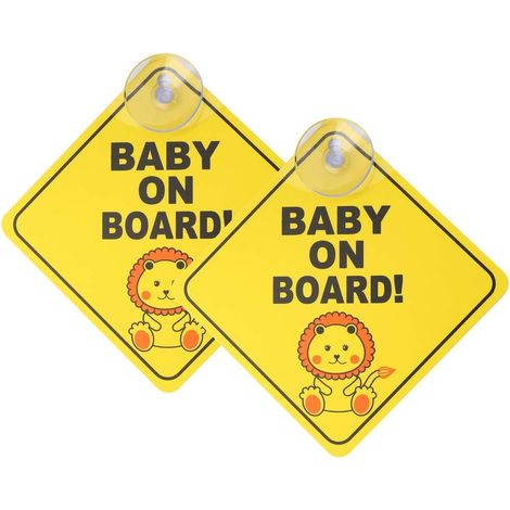 Stück „Baby an Bord“-Schilder fürs Auto, Babysicherheits-Warnaufkleber Mag (1/5)