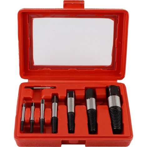 Kit de 8 extracteurs de goujons pour vis cassées ou endommagées (1/5)