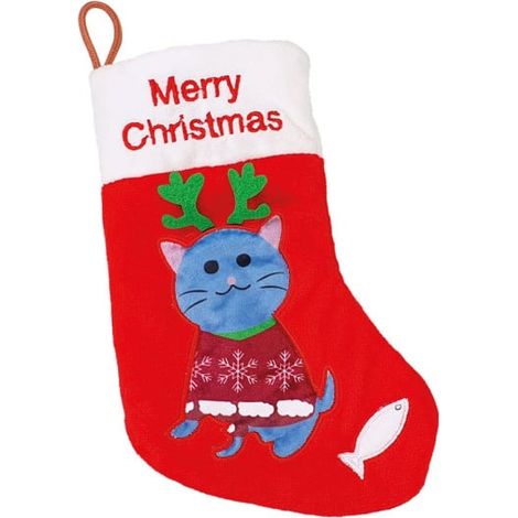 Nobby Plüschstrumpf Xmas für Katzen Ausgetopftes Spielzeug