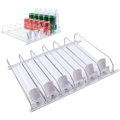 Regalschieber für Supermärkte, automatischer Getränkeschieber für Gefrierschränke in Convenience-Stores, Kugellagerausführung, 38 cm, weiß. (1/5)