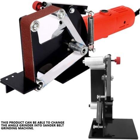 Pair - SJLERST Accessoires de ponceuse à bande de ponçage, fixation de ponceuses à bande de 50 mm de largeur, machine à polir avec adaptateur pour bois, métal, polissage d'acier inoxydable, meulage(M- (1/5)