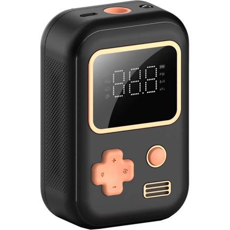 Gonfleur de pneu Gonfleur de pneu sans fil portable 12V / 150PSI / 3000mAh Pompe à pneu électrique rechargeable Mini gonfleur portatif avec affichage numérique adapté à la balle de vélo de moto de vo, (1/5)