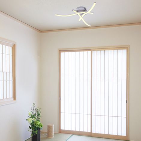 Plafonnier LED à fourche pour chambre, balcon ou salon, 85-265 V, blanc chaud (1/5)