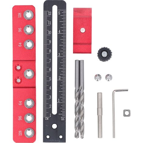 Cabinet Hardware Jig Aluminum Alloy Drawer Pull Drill Guide Adjustable Punch Locator Cabinet Template Tool