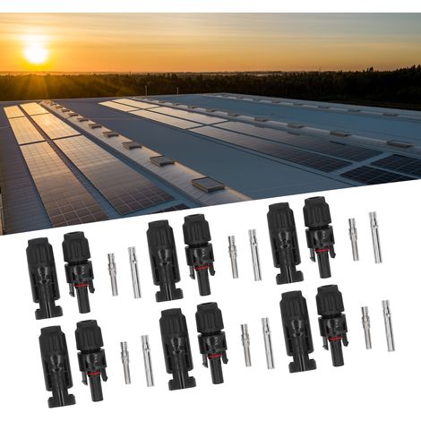 10 jeux de câbles photovoltaïques 1000V et de connecteurs photovoltaïques MC4 (1/5)