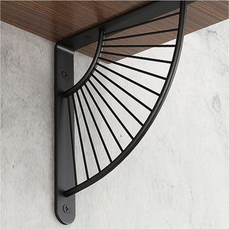 Ensemble de 4 petits supports décoratifs pour étagères flottantes en laiton, hei, 15 cm, pour décoration murale (1/5)