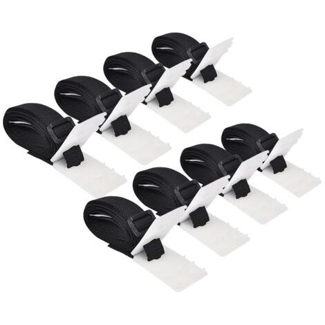Sangles de fixation universelles pour enrouleurs de piscine, 8 pièces, 1,8 m