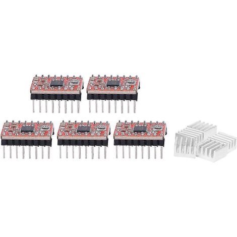 5 Stück A4988 Schrittmotortreiber-Modulplatine für Ramps 1.4 3D-Druckerzubehör (1/3)