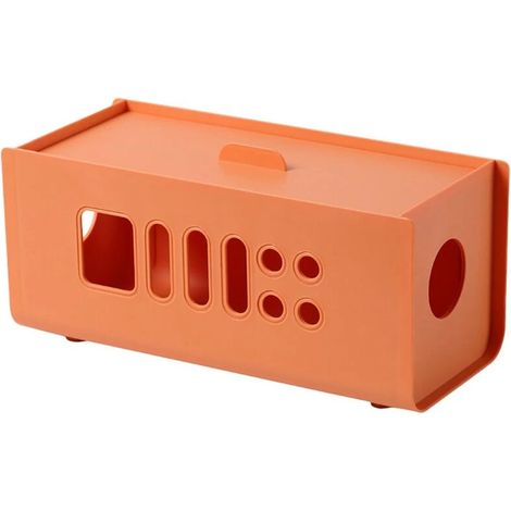 Boîte de rangement pour câbles colorés, cache-câbles, multiprise, parasurtenseur, gestion des câbles, boîtier de charge, organisateur de prises D (1/5)