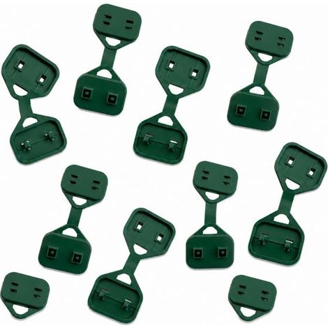 Ganci Clips di Fissaggio per Telo Rete Ombreggiante Frangivento Frangivista  10 Pezzi (1/5)