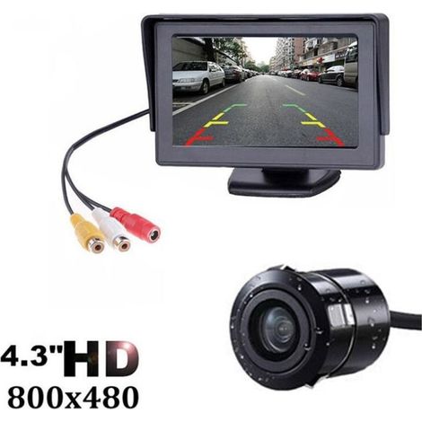 Système de caméra de recul filaire pour voiture/camion/fourgonnette/pick-up/camping-car avec moniteur 4,3 pouces (1/4)
