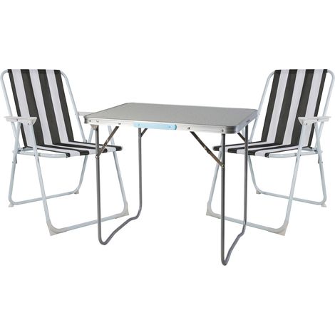 3-teiliges Campingmöbel Set 70x50x59cm-MMC330870+2xMPO2600SA (1/4)