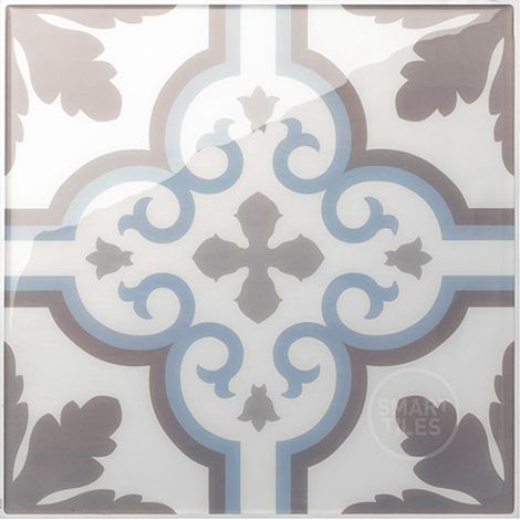 Selbstklebende Wandfliesen x4, 19,69x19,69cm- Smart Tiles Vintage Girona Klebefliesen 3D Fliesenaufkleber für Bad & Küche