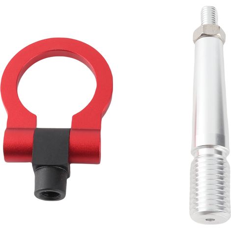 安妮au de remorquage de course - Système de fixation à vis style JDM pour Infiniti FX35 FX45 FX50 QX70 - Rouge (Kit complet avec tige) (1/5)