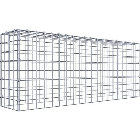 Gabiondeco - Gabion - Element de prolongation en hauteur 100 cm x 40 cm x 20 cm (L x H x P). maille 5 x 5 cm. Fermeture par anneaux en c . Attention : il manque une grille - Made in... (1/5)