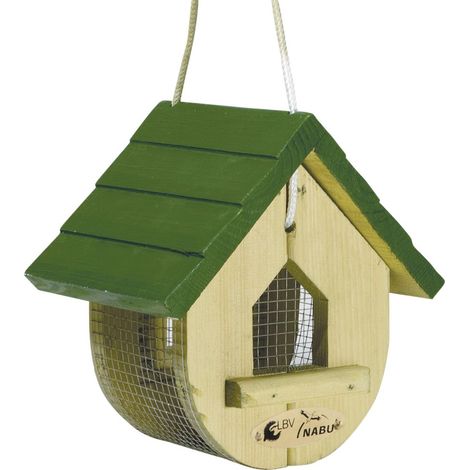 CJ Wildlife Futterhaus Nashville gürn/natur LxBxH 18x21x21 cm Vogelhäuser