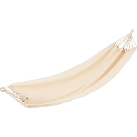 Hamac en Tissu "Uni" 200cm Beige Clair (1/4)