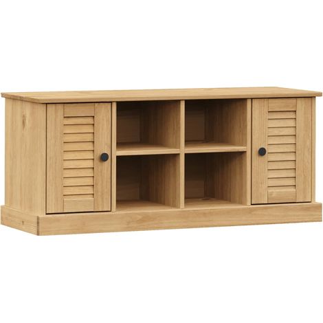 Schuhbank VIGO 106x35x45 cm aus massivem Kiefernholz (1/3)