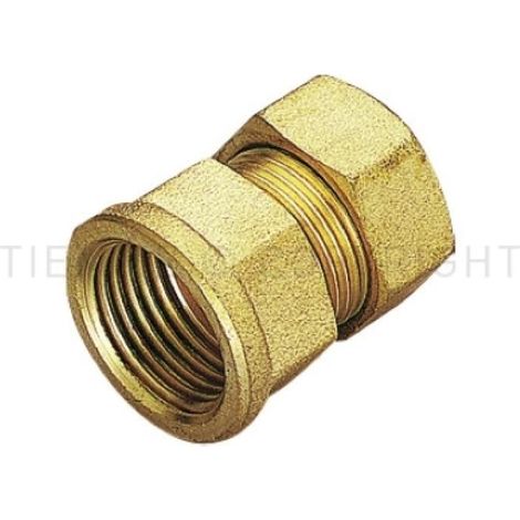 Raccordo compressione diritto rame 10 x 1 2 ottone cw617n uni iso 228 tiemme 1300047