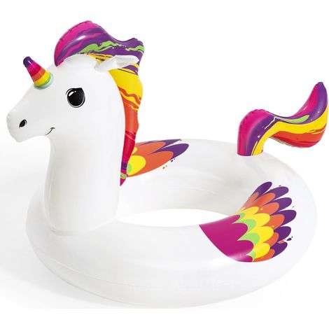 Bouée Licorne Gonflable - 1 Unité - Vinyle Souple - Flottaison Sécurisée - Enfants de Plus de 3 Ans - 91 cm (1/3)