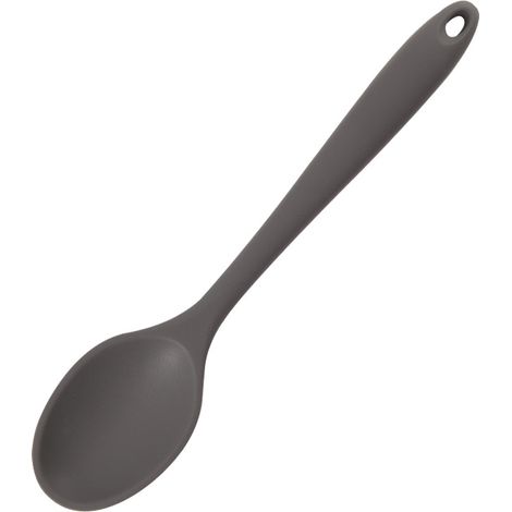 Set di 5 cucchiai da minestra in silicone - Misura classica, 25 cm - Grigio
