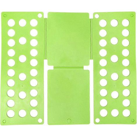 Planche à plier les vêtements en plastique vert, outil de rangement pour la maison (1/5)