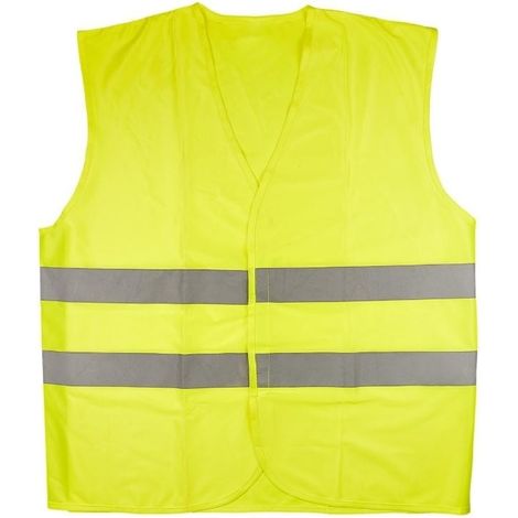 Gilet réfléchissant jaune - gilet à haute visibilité homologué Norme CE (1/5)