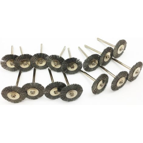 Ensemble de 15 forets, brosse métallique, brosse à roue en acier inoxydable, accessoires pour outil rotatif Dremel - Meulage, polissage, ponçage (1/5)