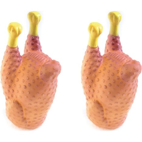 Set 2 Pezzi Gioco Pet Modello Food Pollo Resistente Per Animali Domestici (1/3)