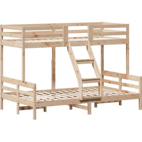Bunk Bed without Mattress 80x200/120x200 cm Solid Wood vidaXL