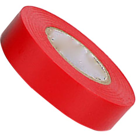 Ruban isolant en PVC à usage général, résistant à la haute tension 600V, qualité industrielle, rouge, 1500 (100 mètres). (1/5)
