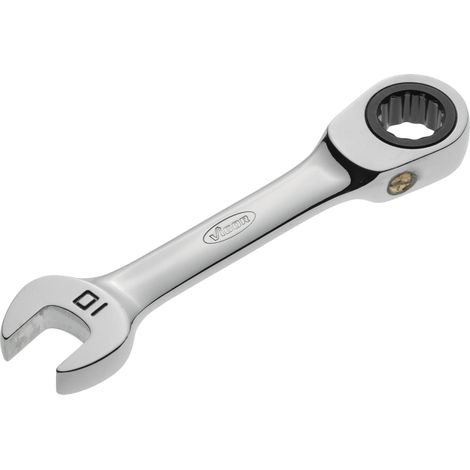 Clé mixte à cliquet ∙ courte ∙ V2824 ∙ Profil à 12 pans extérieurs, Profil à 6 pans extérieurs ∙ Taille 10 mm (1/4)
