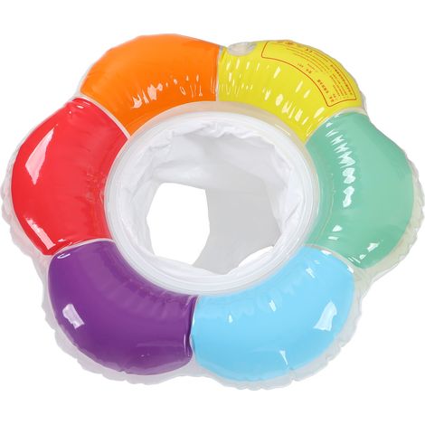 Bunter, aufblasbarer Babyschwimmring mit doppeltem Airbag und Sicherheitssitz (1/5)