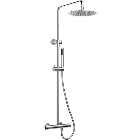 Ensemble de douche combiné avec mitigeur thermostatique, chromé (1/5)