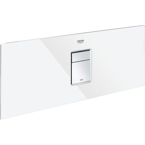 Abdeckplatte 42481 mit Drucktaste für Rapid SL Glasmodul moon white (1/3)