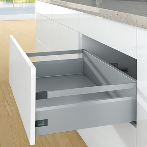 Kit arcitech 126 avec bandeaux hauteur 186 - Décor : Blanc - Longueur : 400 mm - HETTICH (1/4)